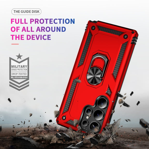 For Samsung Galaxy S25 Ultra 5G Shockproof TPU + PC Phone Case(Red)
