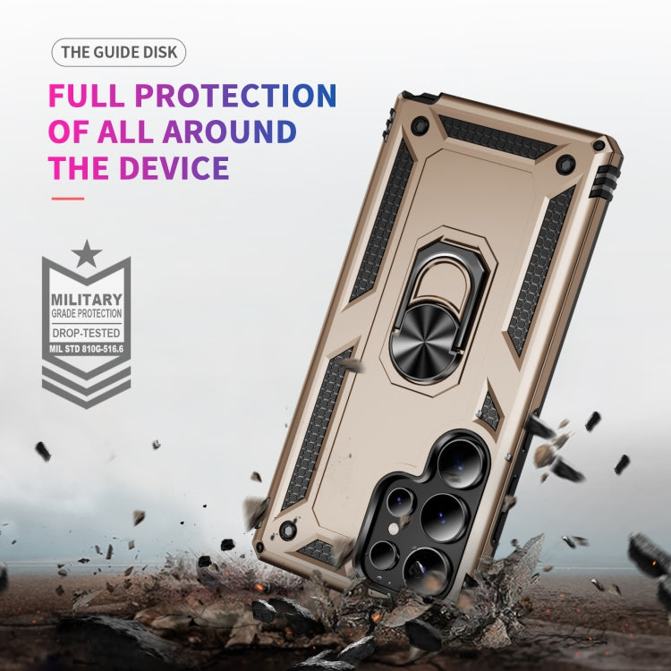 For Samsung Galaxy S25 Ultra 5G Shockproof TPU + PC Phone Case(Gold)