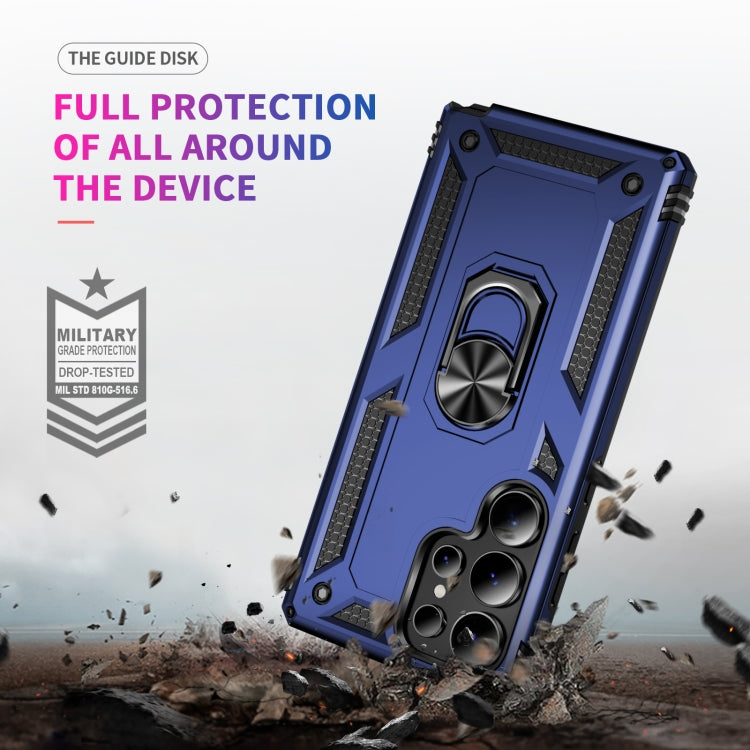 For Samsung Galaxy S25 Ultra 5G Shockproof TPU + PC Phone Case(Blue)