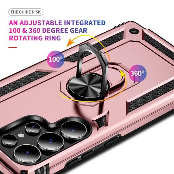 For Samsung Galaxy S25 Ultra 5G Shockproof TPU + PC Phone Case(Rose Gold)