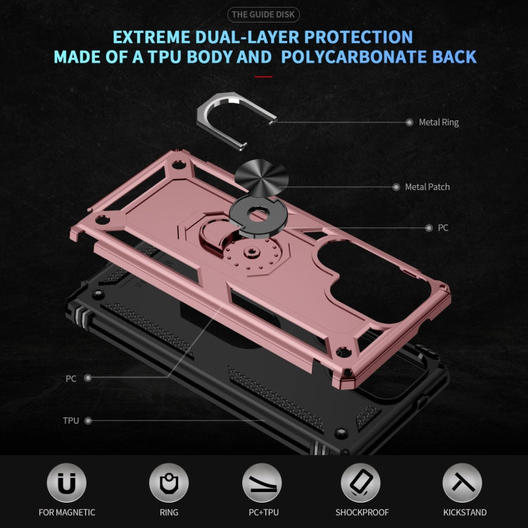 For Samsung Galaxy S25 Ultra 5G Shockproof TPU + PC Phone Case(Rose Gold)