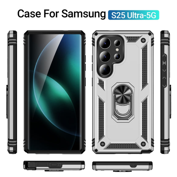 For Samsung Galaxy S25 Ultra 5G Shockproof TPU + PC Phone Case(Silver)