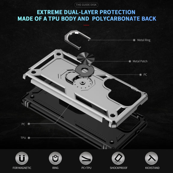 For Samsung Galaxy S25 Ultra 5G Shockproof TPU + PC Phone Case(Silver)
