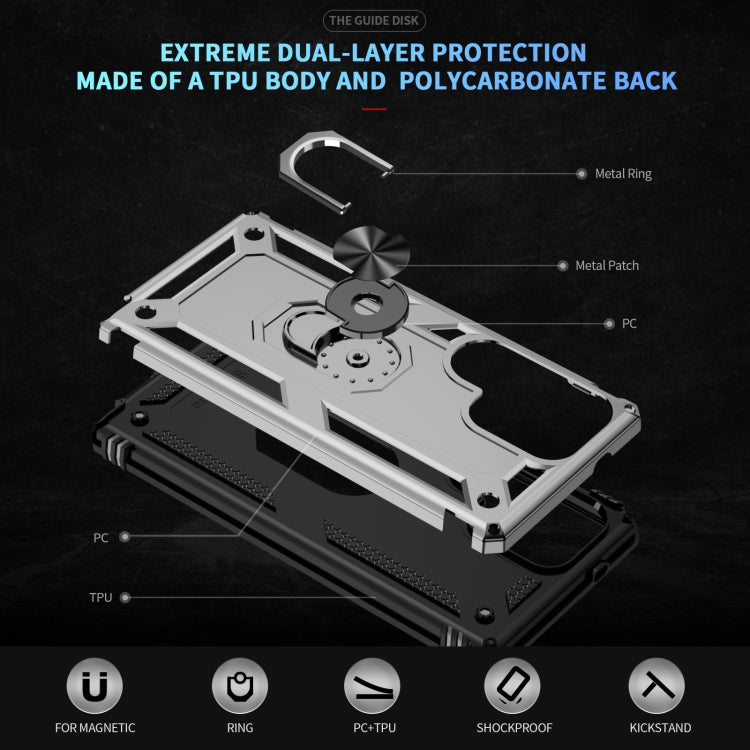 For Samsung Galaxy S25 Ultra 5G Shockproof TPU + PC Phone Case(Silver)