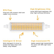 R7S 20W 108 LEDs SMD 2835 118mm Corn Light Bulb, AC 100-265V(Natural White Light)