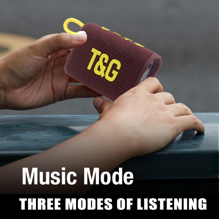 T&G TG396 Outdoor Portable Ambient RGB Light IPX7 Water-resistant Bluetooth Speaker(Blue)