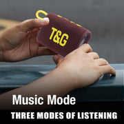 T&G TG396 Outdoor Portable Ambient RGB Light IPX7 Water-resistant Bluetooth Speaker(Army Green)