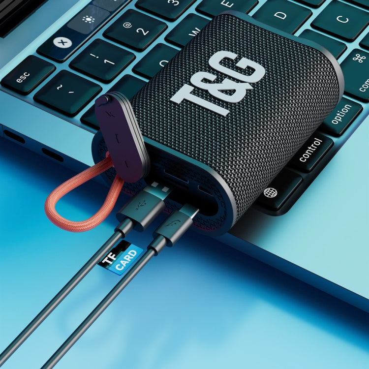 T&G TG396 Outdoor Portable Ambient RGB Light IPX7 Water-resistant Bluetooth Speaker(Army Green)