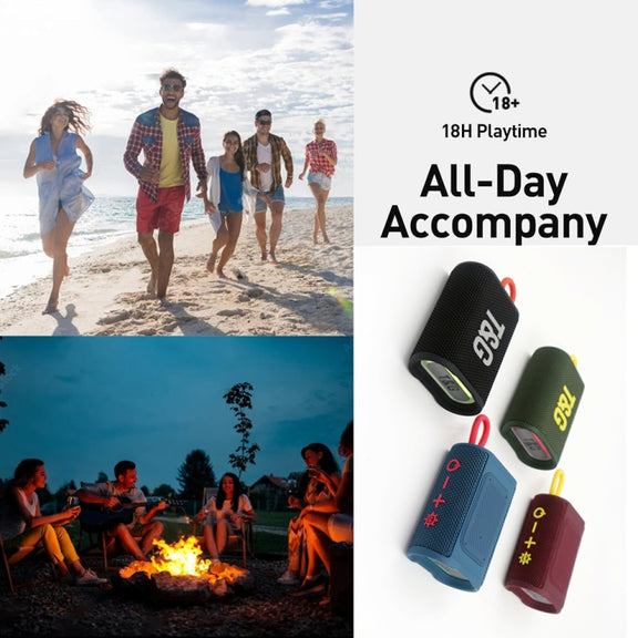 T&G TG396 Outdoor Portable Ambient RGB Light IPX7 Water-resistant Bluetooth Speaker(Army Green)
