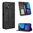 For Fairphone 5 Magnetic Buckle Retro Texture Leather Phone Case(Black) - More Brand by PMC TechLife | Online Shopping South Africa | PMC TechLife | Buy Now Pay Later Mobicred
