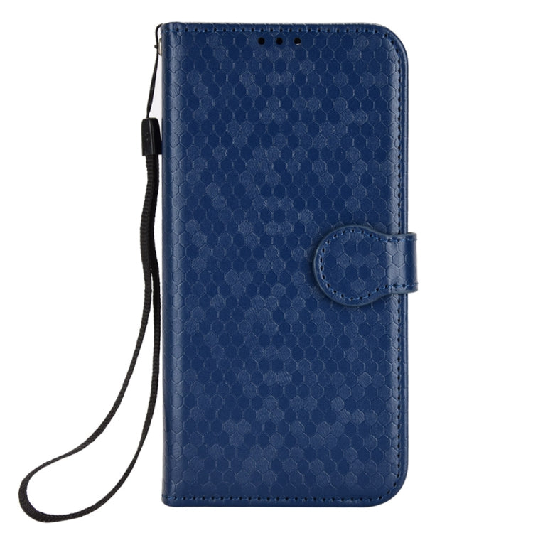 For Honor Magic6 Pro Honeycomb Dot Texture Leather Phone Case(Blue)