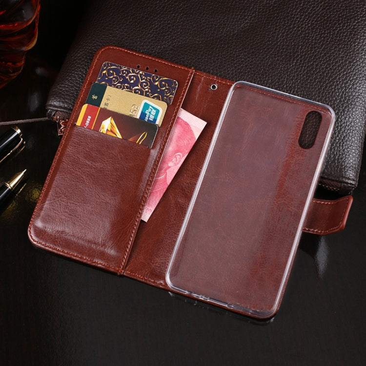 For TP-Link Neffos C9s idewei Crazy Horse Texture Horizontal Flip Leather Case with Holder & Card Slots & Wallet(White)