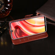 For TP-Link Neffos C9s idewei Crazy Horse Texture Horizontal Flip Leather Case with Holder & Card Slots & Wallet(White)