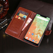 For UMIDIGI A3X idewei Crazy Horse Texture Horizontal Flip Leather Case with Holder & Card Slots & Wallet(White)