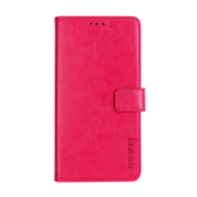 For Ulefone Note 8P idewei Crazy Horse Texture Horizontal Flip Leather Case with Holder & Card Slots & Wallet(Rose Red)