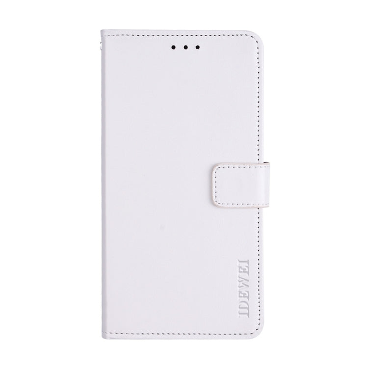 For Ulefone Note 8P idewei Crazy Horse Texture Horizontal Flip Leather Case with Holder & Card Slots & Wallet(White)