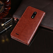 For Ulefone Note 8P idewei Crazy Horse Texture Horizontal Flip Leather Case with Holder & Card Slots & Wallet(White)