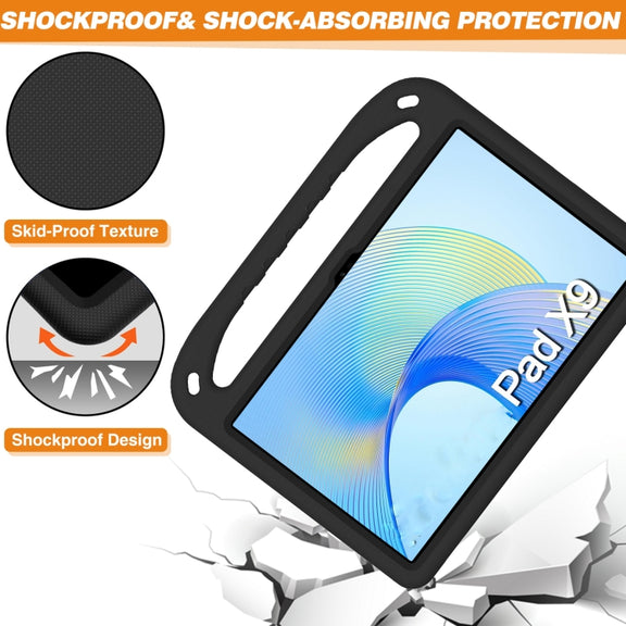 For Honor Pad X9 / X8 Pro Handle Portable EVA Shockproof Tablet Case(Black)