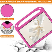 For Honor Pad 9 Handle Portable EVA Shockproof Tablet Case(Rose Red)