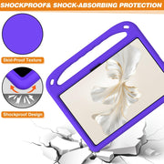 For Honor Pad 9 Handle Portable EVA Shockproof Tablet Case(Purple)