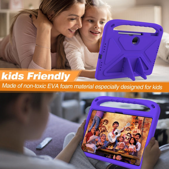 For Honor Pad 9 Handle Portable EVA Shockproof Tablet Case(Purple)
