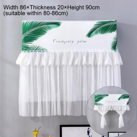 Do Not Take Dust-proof And Anti Direct Blowing Simple Wind Hanging Machine Air Conditioner Moon Cover, Size:Width 86 �� Thickness 20 �� Height 90cm(Plantain Leaves)