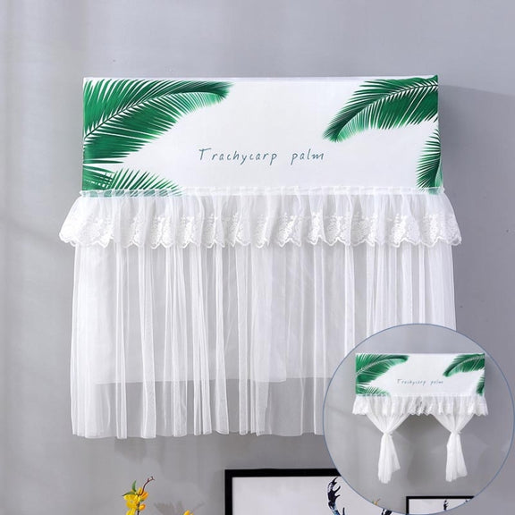 Do Not Take Dust-proof And Anti Direct Blowing Simple Wind Hanging Machine Air Conditioner Moon Cover, Size:Width 86 �� Thickness 20 �� Height 90cm(Plantain Leaves)