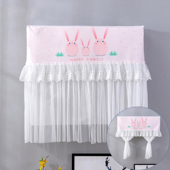 Do Not Take Dust-proof And Anti Direct Blowing Simple Wind Hanging Machine Air Conditioner Moon Cover, Size:Width 86 �� Thickness 20 �� Height 90cm(Pink Chinchilla)