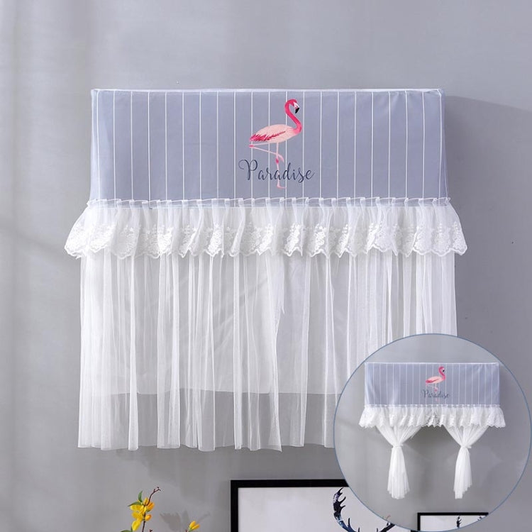 Do Not Take Dust-proof And Anti Direct Blowing Simple Wind Hanging Machine Air Conditioner Moon Cover, Size:Width 92 �� Thickness 20 �� Height 90cm(Striped Flamingo)