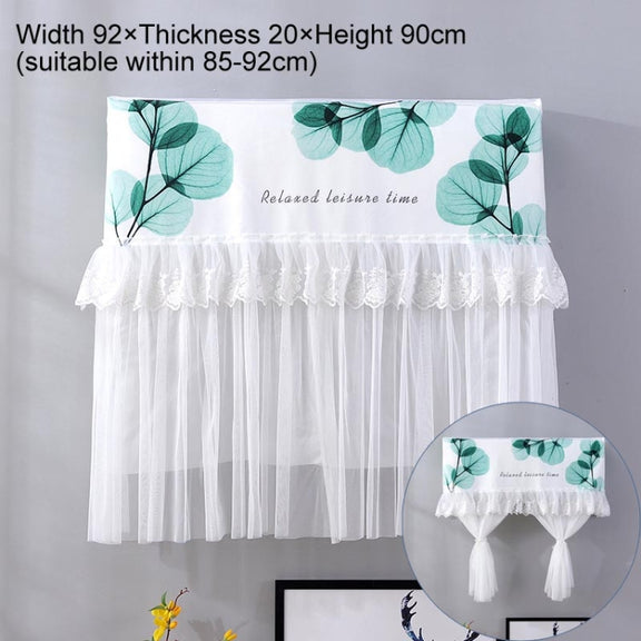 Do Not Take Dust-proof And Anti Direct Blowing Simple Wind Hanging Machine Air Conditioner Moon Cover, Size:Width 92 �� Thickness 20 �� Height 90cm(Round Leaf)