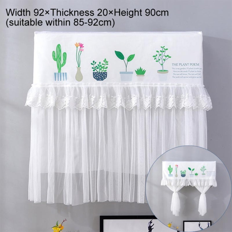 Do Not Take Dust-proof And Anti Direct Blowing Simple Wind Hanging Machine Air Conditioner Moon Cover, Size:Width 98 �� Thickness 20 �� Height 90cm(Flowerpot)
