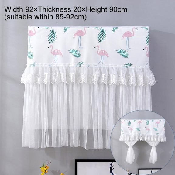 Do Not Take Dust-proof And Anti Direct Blowing Simple Wind Hanging Machine Air Conditioner Moon Cover, Size:Width 98 �� Thickness 20 �� Height 90cm(Flamingo)