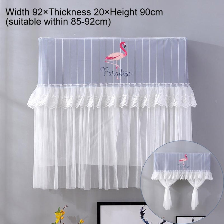 Do Not Take Dust-proof And Anti Direct Blowing Simple Wind Hanging Machine Air Conditioner Moon Cover, Size:Width 98 �� Thickness 20 �� Height 90cm(Striped Flamingo)