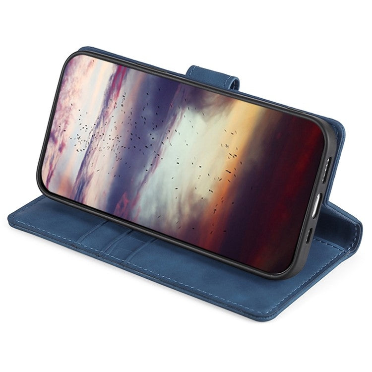 For Motorola Edge 5G 2024 Skin Feel Magnetic Leather Phone Case(Blue)