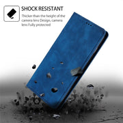 For Motorola Edge 5G 2024 Skin Feel Magnetic Leather Phone Case(Blue)