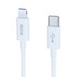 ROCK Simple Series 1m 27W USB-C / Type-C to 8 Pin Fast Charging Data Cable(White) - 2 in 1 Cable by ROCK | Online Shopping South Africa | PMC TechLife | Buy Now Pay Later Mobicred