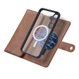 For Samsung Galaxy S23 FE 5G ViLi GV Series MagSafe Magnetic Zipper Leather Phone Case(Brown) - Galaxy S23 FE 5G Cases by ViLi | Online Shopping South Africa | PMC TechLife | Buy Now Pay Later Mobicred