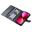 For iPhone 13 ViLi GV Series MagSafe Magnetic Zipper Leather Phone Case(Black) - iPhone 13 Cases by ViLi | Online Shopping South Africa | PMC TechLife | Buy Now Pay Later Mobicred