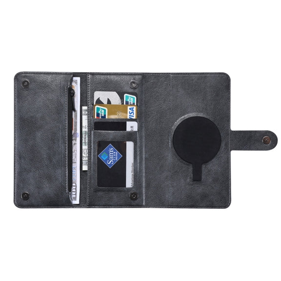For iPhone 14 Plus ViLi GV Series MagSafe Magnetic Zipper Leather Phone Case(Black)