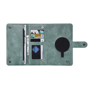 For iPhone 14 Plus ViLi GV Series MagSafe Magnetic Zipper Leather Phone Case(Green)