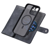 For iPhone 14 ViLi GV Series MagSafe Magnetic Zipper Leather Phone Case(Black)
