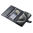 For iPhone 15 Pro ViLi GV Series MagSafe Magnetic Zipper Leather Phone Case(Black) - iPhone 15 Pro Cases by ViLi | Online Shopping South Africa | PMC TechLife | Buy Now Pay Later Mobicred