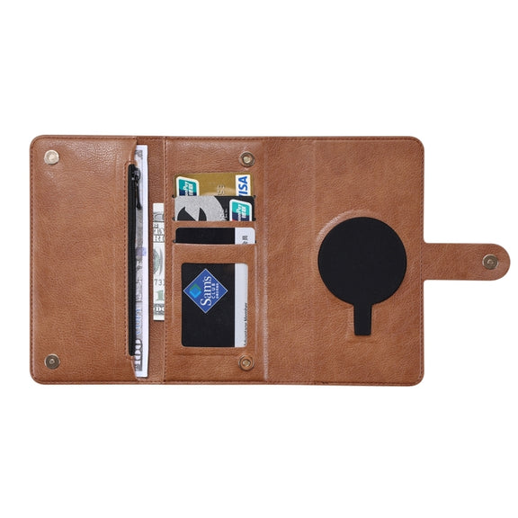 For iPhone 15 ViLi GV Series MagSafe Magnetic Zipper Leather Phone Case(Brown)