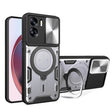 For Honor 90 Lite 5G CD Texture Sliding Camshield Magnetic Holder Phone Case(Silver) - Honor Cases by PMC TechLife | Online Shopping South Africa | PMC TechLife