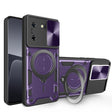 For Tecno Pova 5 CD Texture Sliding Camshield Magnetic Holder Phone Case(Purple) - Tecno Cases by PMC TechLife | Online Shopping South Africa | PMC TechLife | Buy Now Pay Later Mobicred