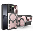 For Tecno Spark Go 2024/Spark 20 CD Texture Sliding Camshield Magnetic Holder Phone Case(Pink) - Tecno Cases by PMC TechLife | Online Shopping South Africa | PMC TechLife | Buy Now Pay Later Mobicred