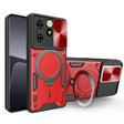 For Tecno Spark Go 2024/Spark 20 CD Texture Sliding Camshield Magnetic Holder Phone Case(Red) - free shipping - PMC TechLife - Order now!