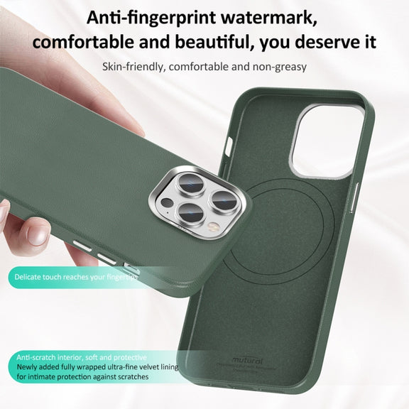 For iPhone 15 Pro Max Mutural Mingdian Series MagSafe Magnetic Phone Case(Dark Purple)