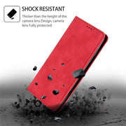 For Honor Magic6 Pro Skin Feel Magnetic Leather Phone Case(Red)