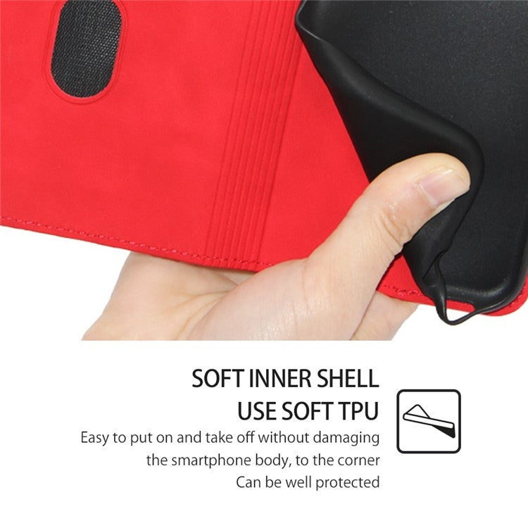 For Honor Magic6 Pro Skin Feel Magnetic Leather Phone Case(Red)